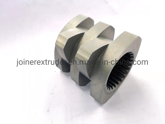 टिकाऊ CWJ70 उच्च दक्षता डबल उड़ान 60HRC extruder पेंच तत्वों