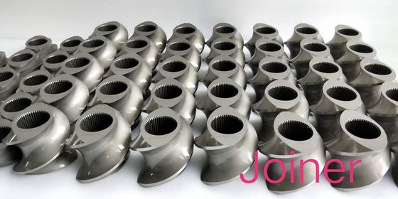 TEX65A ट्विन स्क्रू एक्सट्रूडर स्क्रू एलिमेंट्स सानना ब्लॉक --15.6 - mm430 मिमी रेंज