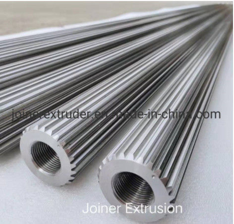 पेशेवर बिक्री टीम और सेवा नेटवर्क आश्वासन के साथ डबल स्क्रू एक्सट्रूज़न मशीनिंग एक्सट्रूडर शाफ्ट