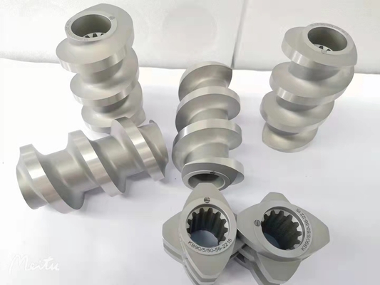 उच्च घर्षण प्रतिरोध बस ट्विन स्क्रू एक्सट्रूडर के लिए स्क्रू तत्वों को ले जाने के लिए