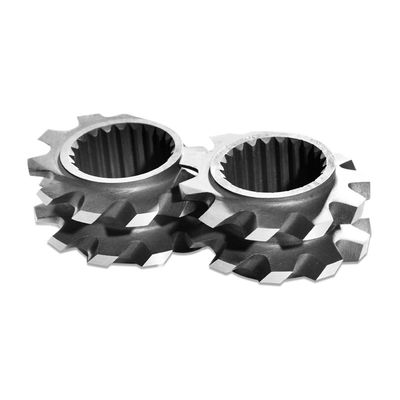 57.6 मिमी दीया TEM48SS सानना ब्लॉक, जुड़वां पेंच बाहर निकालना तत्वों कस्टम डिजाइन