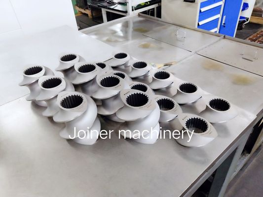 ZE77 सिल्वर कोवी स्क्रू एलिमेंट, एक्सट्रूडर स्क्रू मटीरियल HRC58 - 62 हार्डनेस