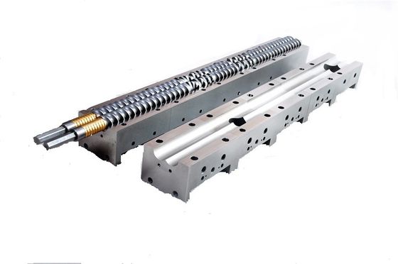 ट्विन स्क्रू दस्ता प्लास्टिक एक्सट्रूडर स्क्रू डिज़ाइन एक्सट्रूडर स्क्रू पार्ट्स WR15E सामग्री: