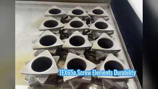 TEX65a ट्विन स्क्रू एक्सट्रूडर स्क्रू तत्व