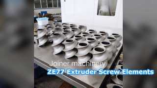 ZE77 एक्सट्रूडर स्क्रू एलिमेंट्स HRC58-62 शीर्ष गुणवत्ता
